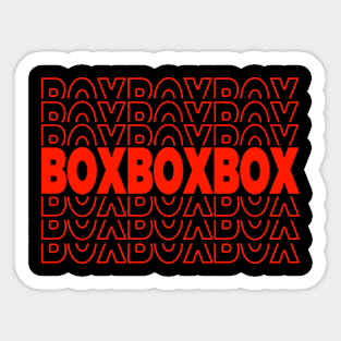 Box Box Box Sticker